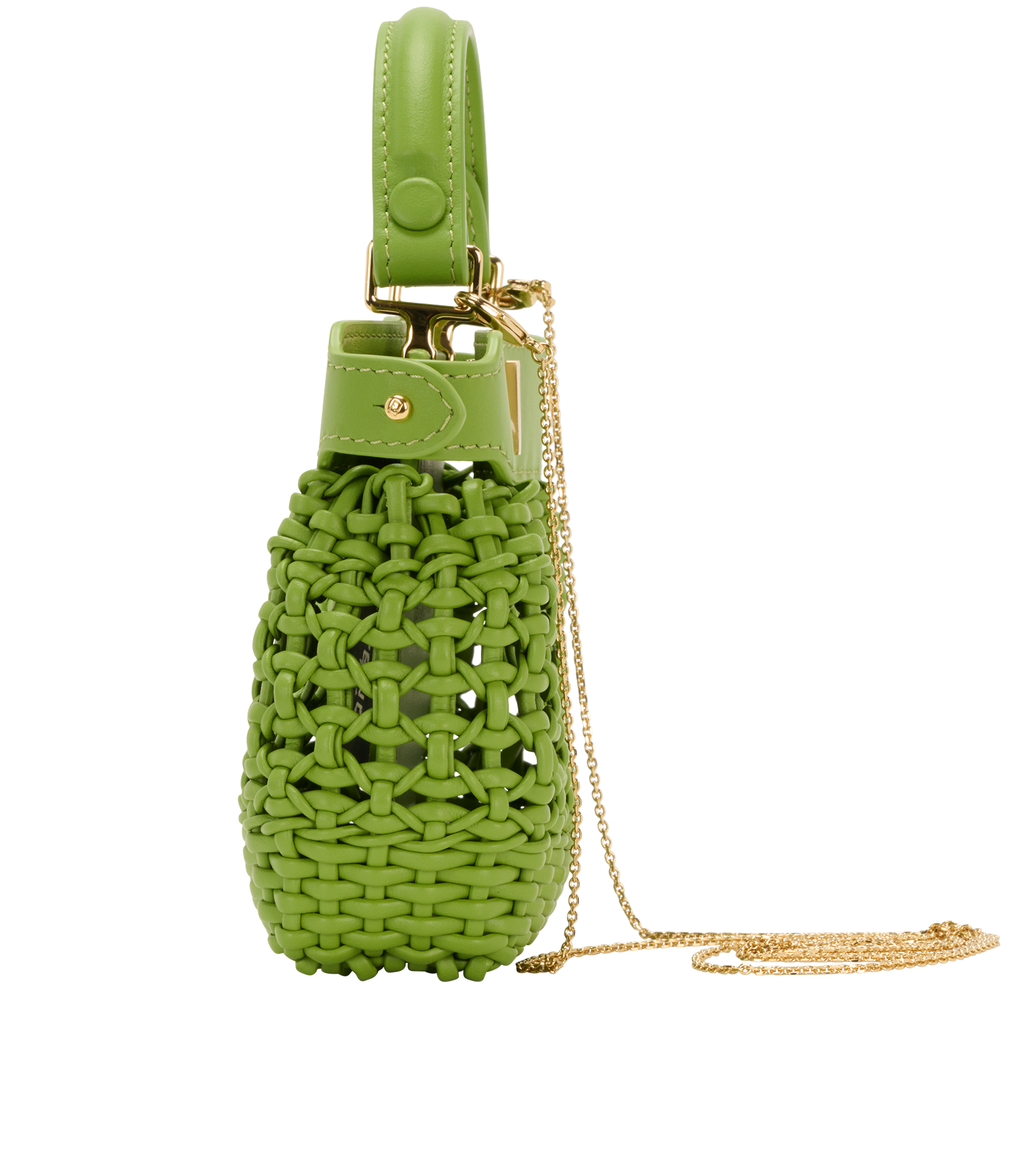 Nano Peekaboo, &pound;995, Handbags, Green, Leather, Bottom view